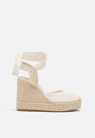 Cuñas de yute con cordones Cuñas de yute con cordones