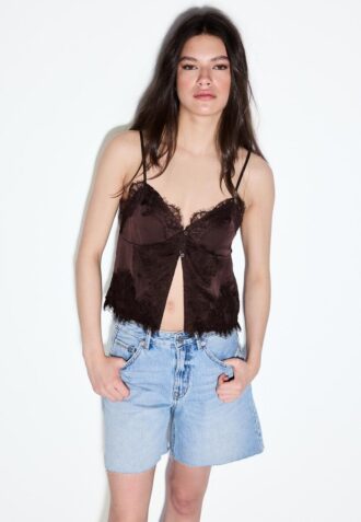 D93 Pantalones cortos vaqueros largos
