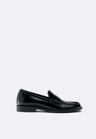 Mocasines de imitación de piel negros