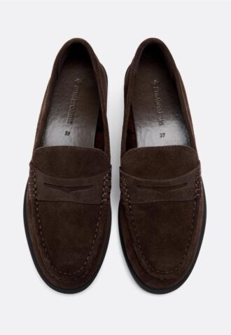 Mocasines de piel marrones