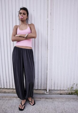 Pantalones holgados de tacto suave