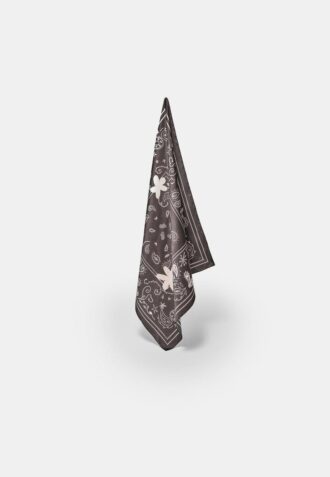 Pañuelo floral con estampado de cachemira